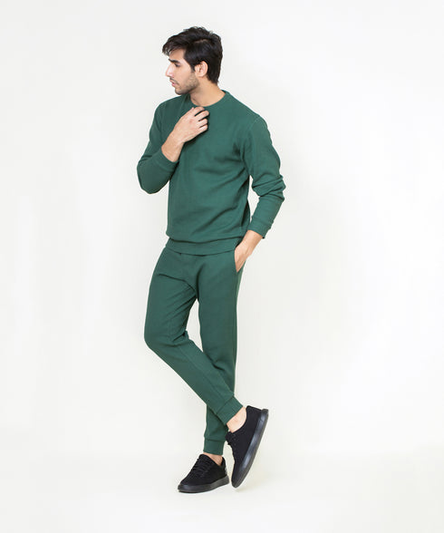 Men's Basic Waffle Knit Shirt